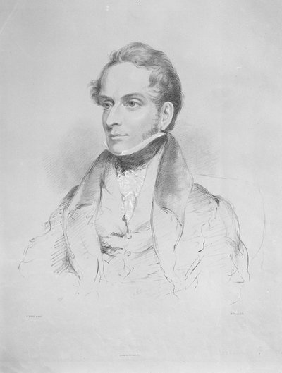Decimus Burton, lithograph by Maxim Gauci by Eden Upton Eddis
